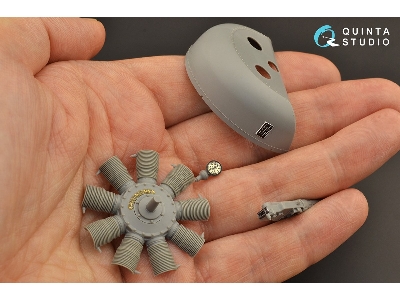 Fokker Dr.1 Triplane - 3d-printed & Coloured Interior (For Meng Kits) - zdjęcie 11