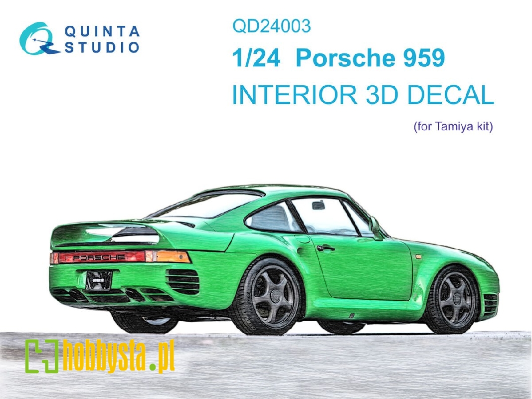 Porsche 959 - 3d-printed & Coloured Interior (For Tamiya Kits) - zdjęcie 1