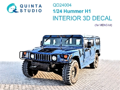 Hummer H1 - 3d-printed & Coloured Interior (For Meng Kits) - zdjęcie 1