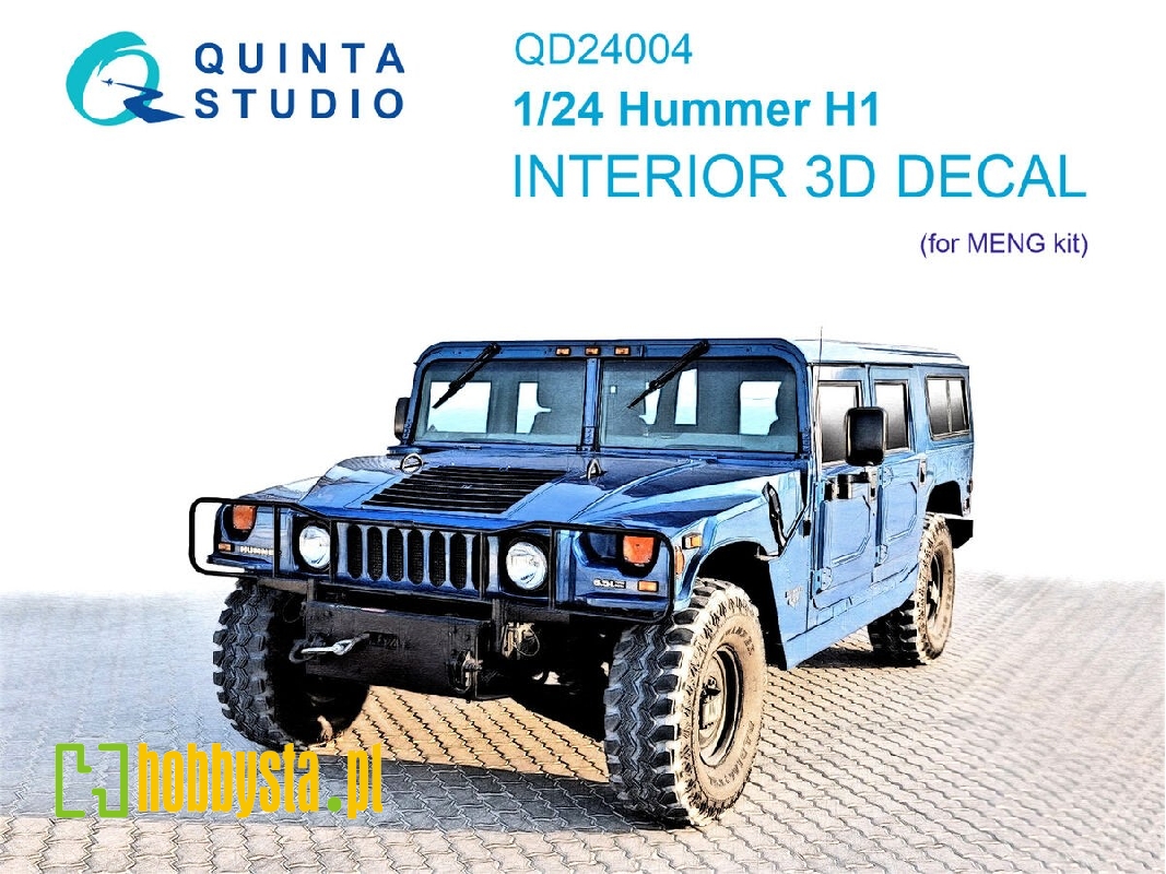 Hummer H1 - 3d-printed & Coloured Interior (For Meng Kits) - zdjęcie 1
