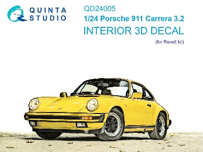 Porsche 911 Carrera 3.2 - 3d-printed & Coloured Interior (For Revell Kits) - zdjęcie 1