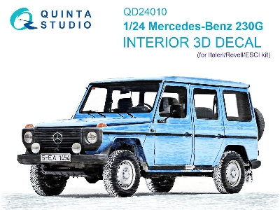 Mercedes-benz 230g - 3d-printed & Coloured Interior (For (Italeri / Revell And Esci) - zdjęcie 1