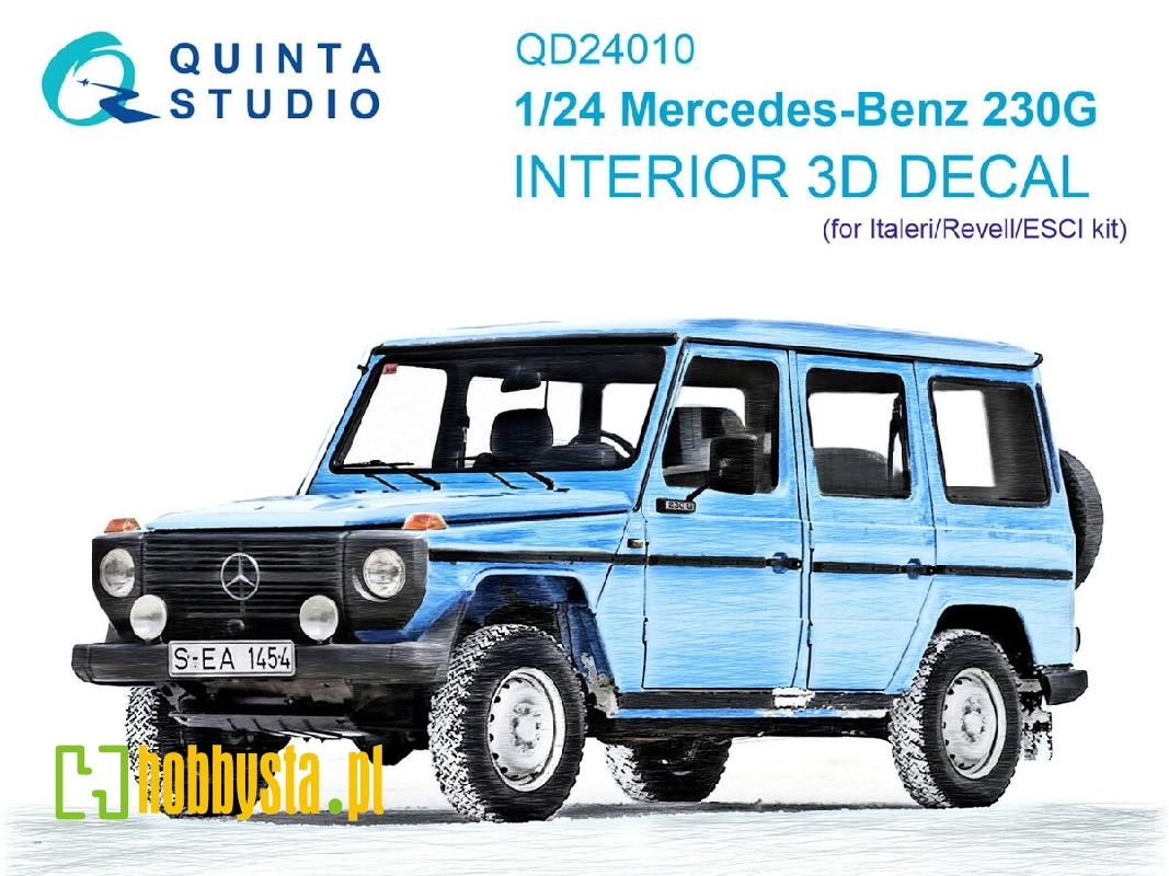 Mercedes-benz 230g - 3d-printed & Coloured Interior (For (Italeri / Revell And Esci) - zdjęcie 1 Mercedes-benz 230g - 3d-printed & Coloured Interior (For (Italeri / Revell And Esci) - zdjęcie 1