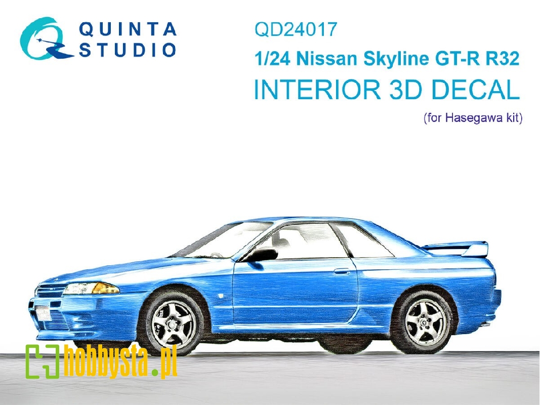Nissan Skyline Gt-r R32 - 3d-printed & Coloured Interior (For Hasegawakits) - zdjęcie 1