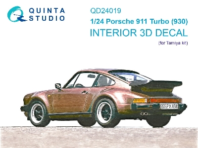 Porsche 911 Turbo (930) - 3d-printed & Coloured Interior (For Tamiya Kits) - zdjęcie 1