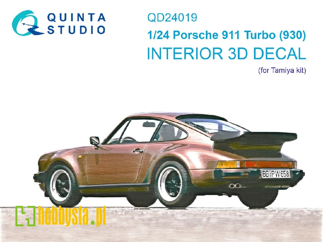 Porsche 911 Turbo (930) - 3d-printed & Coloured Interior (For Tamiya Kits) - zdjęcie 1