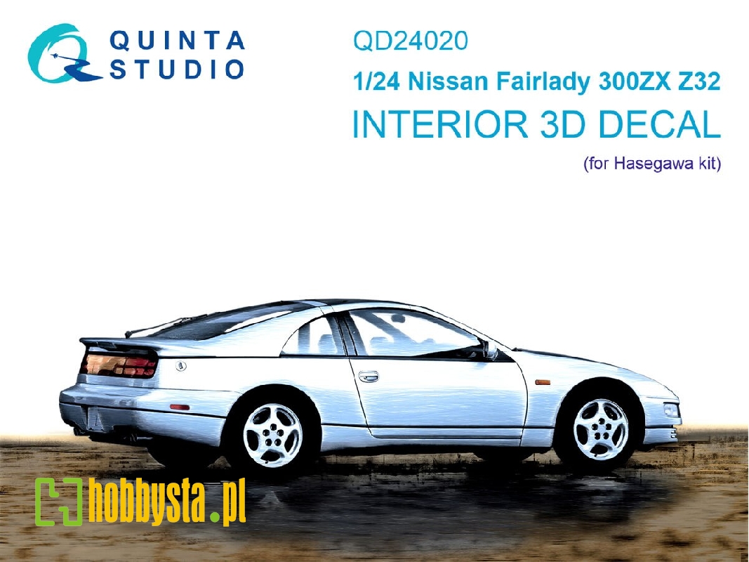 Nissan Fairlady 300zx Z32 - 3d-printed & Coloured Interior (For Hasegawa Kits) - zdjęcie 1 Nissan Fairlady 300zx Z32 - 3d-printed & Coloured Interior (For Hasegawa Kits) - zdjęcie 1