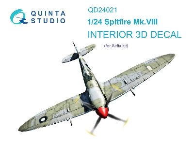 Supermarine Spitfire Mk.Viii  - 3d-printed & Coloured Interior On Decal Paper (For Airfixkits) - zdjęcie 1
