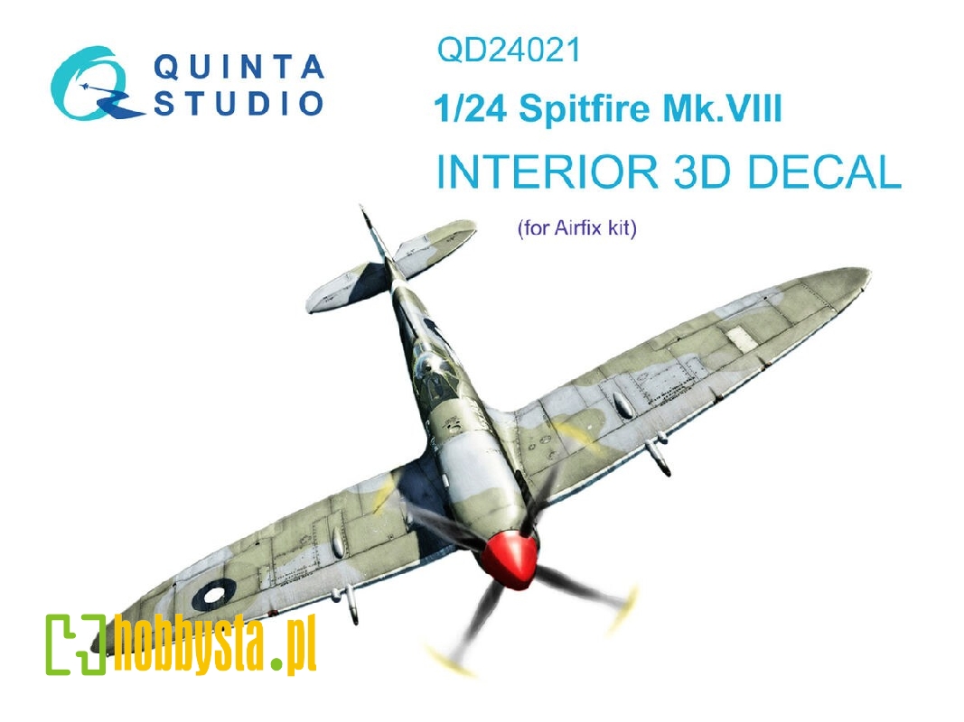 Supermarine Spitfire Mk.Viii  - 3d-printed & Coloured Interior On Decal Paper (For Airfixkits) - zdjęcie 1