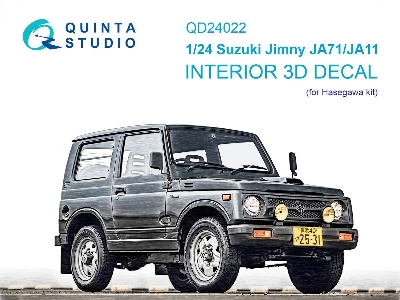 Suzuki Jimny Ja71/Ja11 - 3d-printed & Coloured Interior (For Hasegawa Kits) - zdjęcie 1