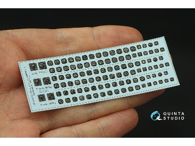 Us Wwii Cockpit Instrument Gauges With Bezels - 3d-printed & Coloured Interior On Decal Paper (For All Kits) - zdjęcie 2