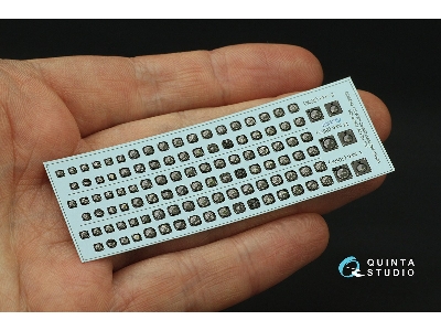 Us Wwii Cockpit Instrument Gauges With Bezels - 3d-printed & Coloured Interior On Decal Paper (For All Kits) - zdjęcie 3