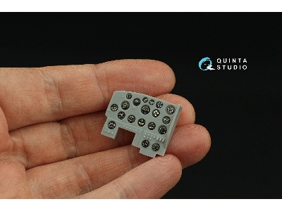 Us Wwii Cockpit Instrument Gauges Without Bezels - 3d-printed & Coloured Interior On Decal Paper (For All Kits) - zdjęcie 7