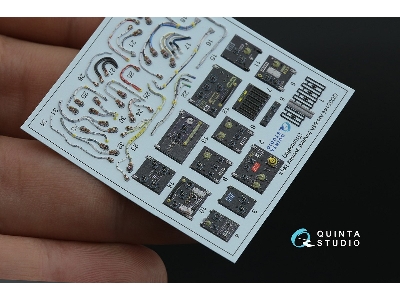 Ah-64 A Apache Forward Avionics Bays - 3d-printed & Coloured Interior On Decal Paper With 3d-printed Resin Part (For Trumpeter K