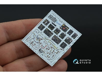 Ah-64 A Apache Forward Avionics Bays - 3d-printed & Coloured Interior On Decal Paper With 3d-printed Resin Part (For Trumpeter K