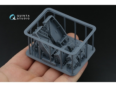 Ah-64 A Apache Forward Avionics Bays - 3d-printed & Coloured Interior On Decal Paper With 3d-printed Resin Part (For Trumpeter K