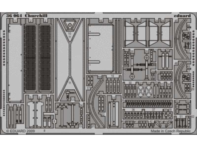 Churchill 1/35 - Afv Club - blaszki - zdjęcie 1 Churchill 1/35 - Afv Club - blaszki - zdjęcie 1