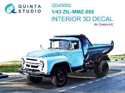 Zil-mmz-555 - 3d-printed & Coloured Interior (For Zvezda Kits) - zdjęcie 2