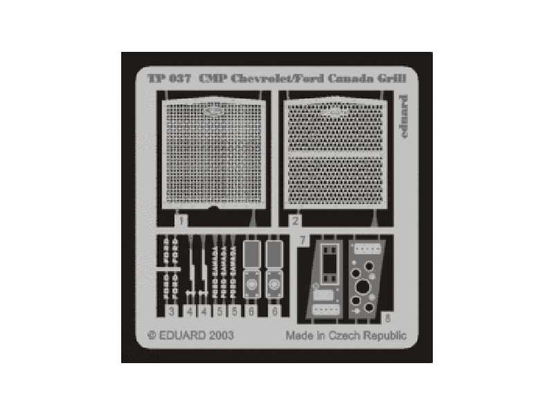 CMP Chevrolet/ Ford Canada Grill 1/35 - Italeri - blaszki - zdjęcie 1 CMP Chevrolet/ Ford Canada Grill 1/35 - Italeri - blaszki - zdjęcie 1