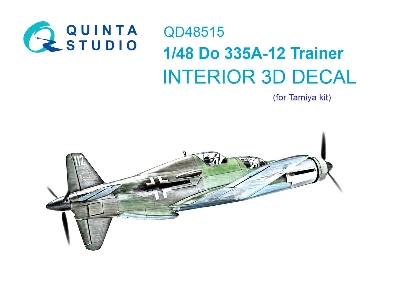 Do 335a-12 Trainer - 3d-printed & Coloured Interior On Decal Paper (For Tamiya Kits) - zdjęcie 1