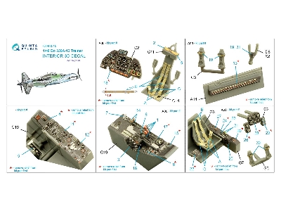 Do 335a-12 Trainer - 3d-printed & Coloured Interior On Decal Paper (For Tamiya Kits) - zdjęcie 2