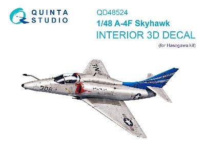 Douglas A-4 F - 3d-printed & Coloured Interior On Decal Paper (For Hasegawa / Hobby2000 Kits) - zdjęcie 1