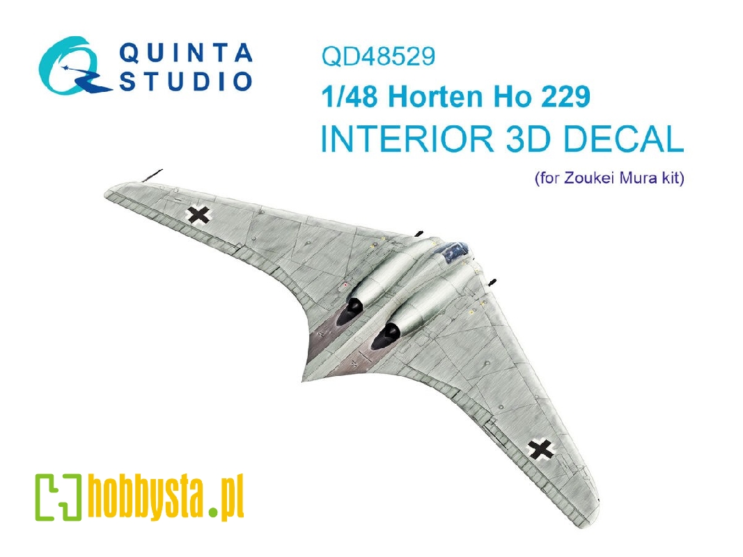 Horten Ho.229 - 3d-printed & Coloured Interior On Decal Paper (For Zoukei Mura Sws Kits) - zdjęcie 1 Horten Ho.229 - 3d-printed & Coloured Interior On Decal Paper (For Zoukei Mura Sws Kits) - zdjęcie 1