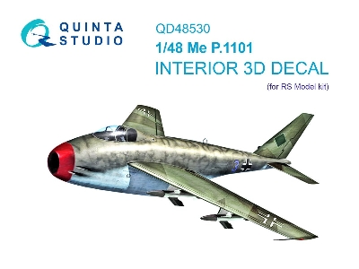 Me P.1101 - 3d-printed & Coloured Interior On Decal Paper (For Rs Models Kits) - zdjęcie 1