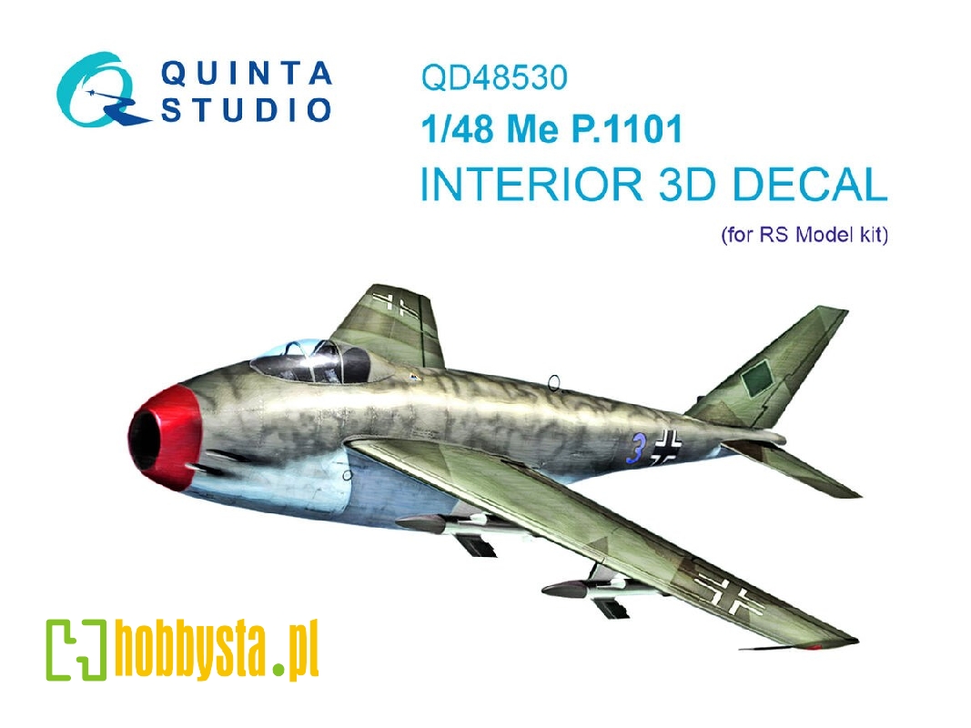 Me P.1101 - 3d-printed & Coloured Interior On Decal Paper (For Rs Models Kits) - zdjęcie 1 Me P.1101 - 3d-printed & Coloured Interior On Decal Paper (For Rs Models Kits) - zdjęcie 1