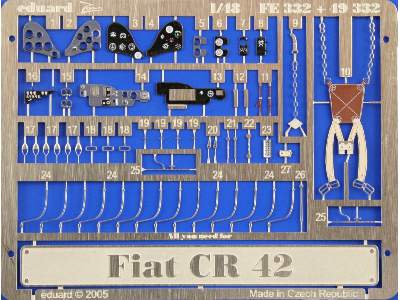  CR 42 Falco 1/48 - Italeri - blaszki - zdjęcie 4