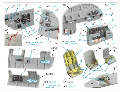 Boeing B-17 F - 3d-printed & Coloured Interior On Decal Paper (For Hk Models / Eduard Kits) - zdjęcie 2