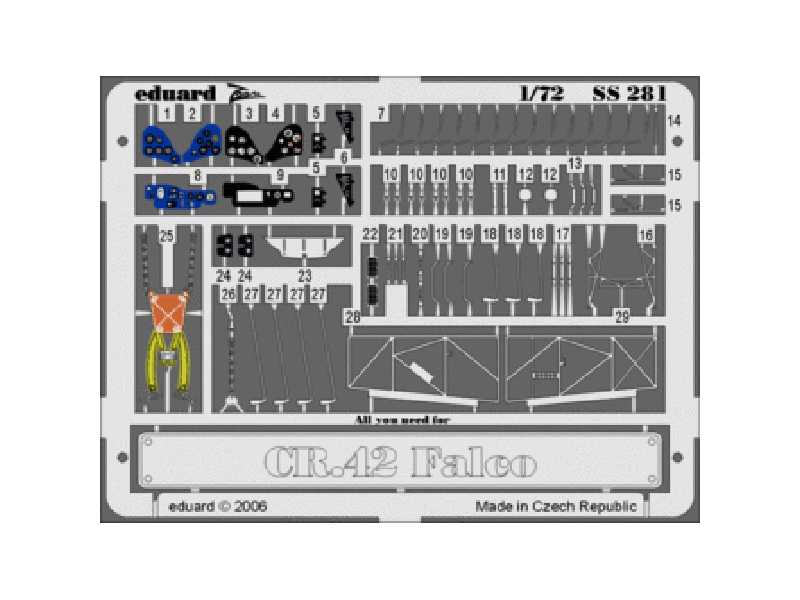  CR 42 Falco 1/72 - Italeri - blaszki - zdjęcie 1
