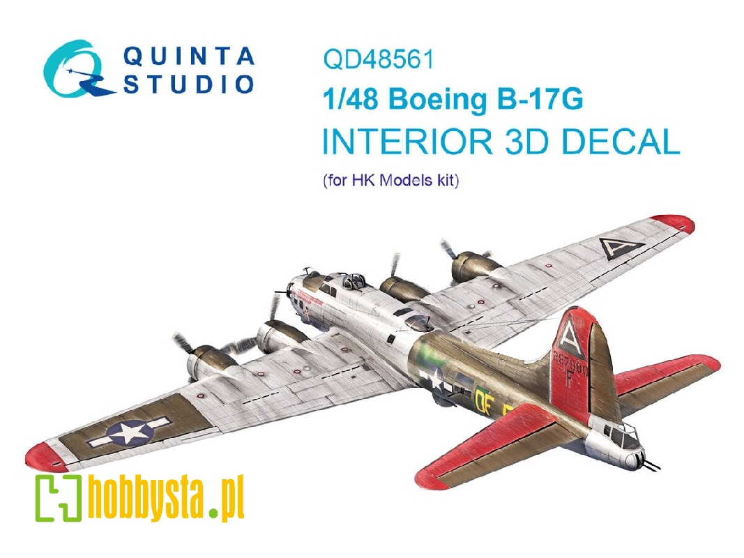 Boeing B-17 G - 3d-printed & Coloured Interior On Decal Paper (For Hk Models Kits) - zdjęcie 1 Boeing B-17 G - 3d-printed & Coloured Interior On Decal Paper (For Hk Models Kits) - zdjęcie 1