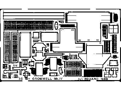  Cromwell Mk. IV 1/35 - Tamiya - blaszki - zdjęcie 2