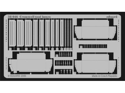  Cromwell tool boxes 1/48 - Tamiya - blaszki - zdjęcie 1