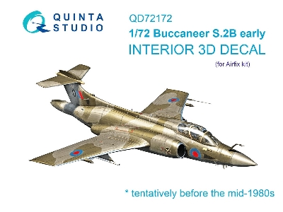 Blackburn Buccanneer S.2b Early - 3d-printed & Coloured Interior On Decal Paper (For Airfix Kits) - zdjęcie 1