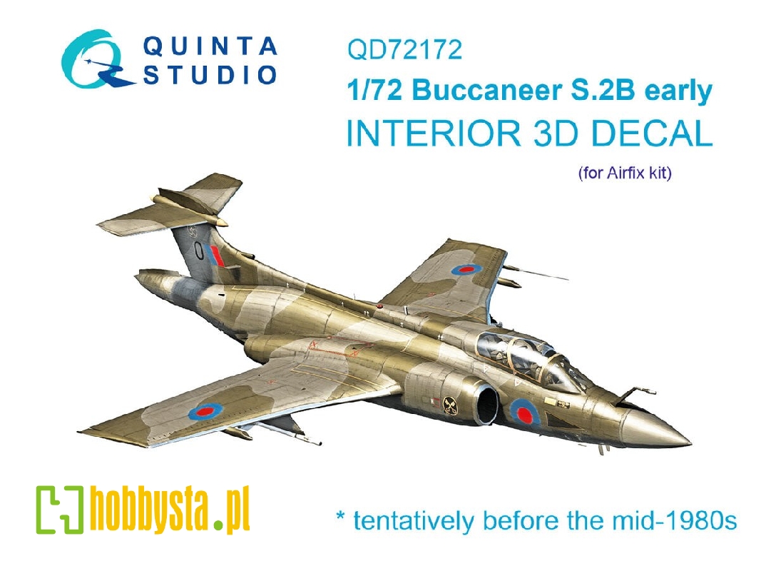 Blackburn Buccanneer S.2b Early - 3d-printed & Coloured Interior On Decal Paper (For Airfix Kits) - zdjęcie 1