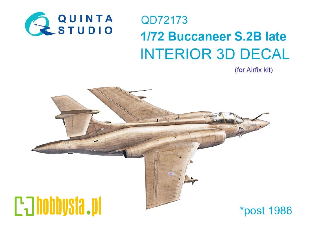 Blackburn Buccanneer S.2b Late - 3d-printed & Coloured Interior On Decal Paper (For Airfix Kits) - zdjęcie 1 Blackburn Buccanneer S.2b Late - 3d-printed & Coloured Interior On Decal Paper (For Airfix Kits) - zdjęcie 1