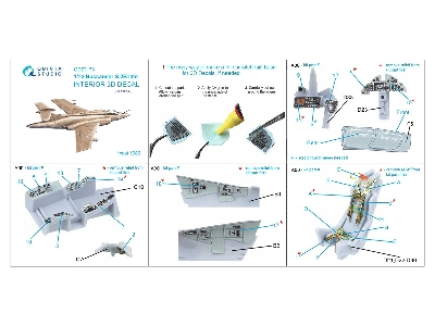 Blackburn Buccanneer S.2b Late - 3d-printed & Coloured Interior On Decal Paper (For Airfix Kits) - zdjęcie 2