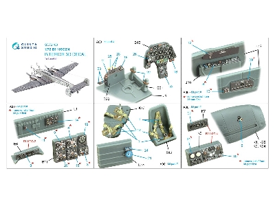 Messerschmitt Bf-110 G-2 / G-4 - 3d-printed & Coloured Interior On Decal Paper (For Eduard Kits) - zdjęcie 2