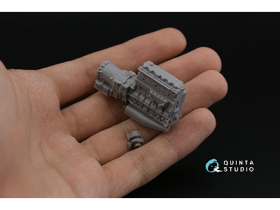 Kamaz-43509 - 3d-printed & Coloured Interior Small Version (For Zvezda Kits) - zdjęcie 4