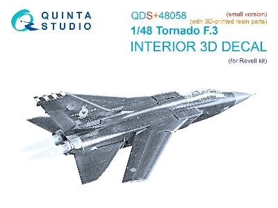 Tornado F.3 - 3d-printed & Coloured Interior With 3d-printed Resin Parts (For Revell Kits / Small Version) - zdjęcie 1