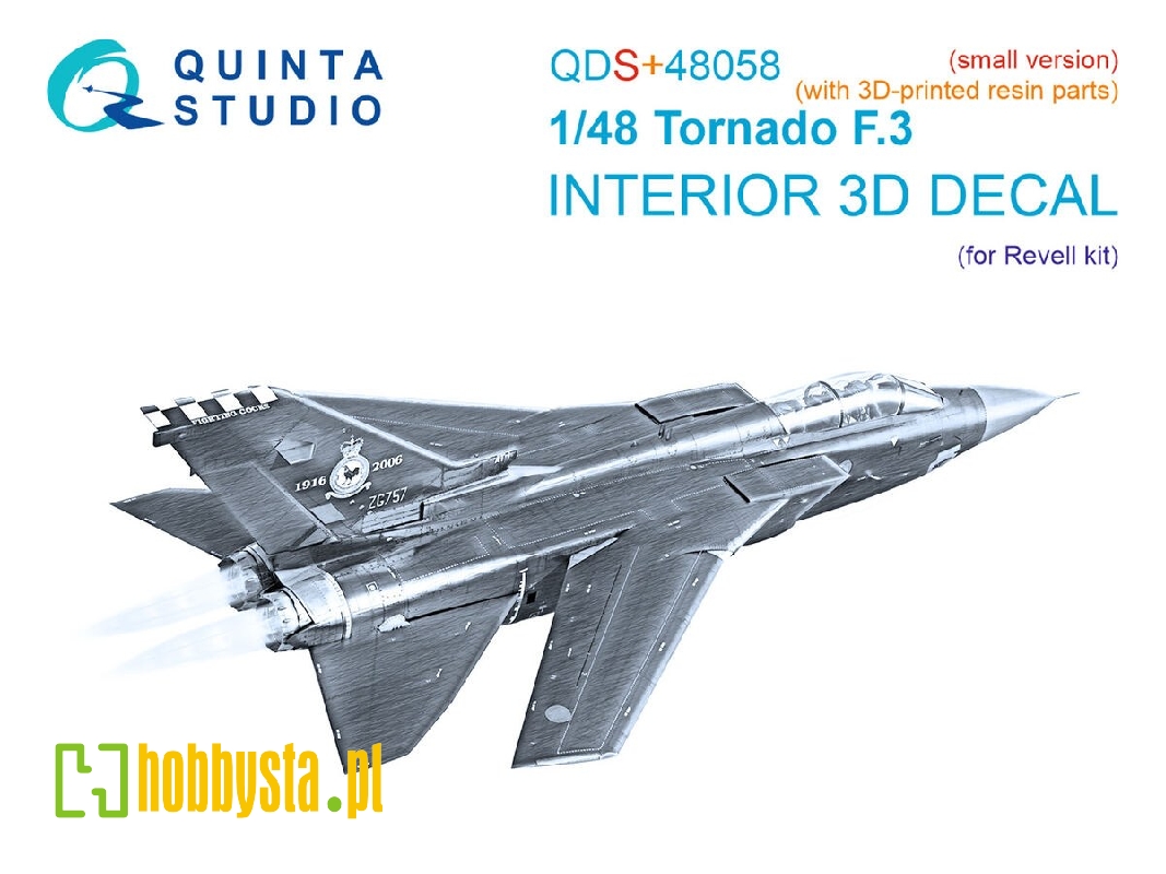 Tornado F.3 - 3d-printed & Coloured Interior With 3d-printed Resin Parts (For Revell Kits / Small Version) - zdjęcie 1 Tornado F.3 - 3d-printed & Coloured Interior With 3d-printed Resin Parts (For Revell Kits / Small Version) - zdjęcie 1
