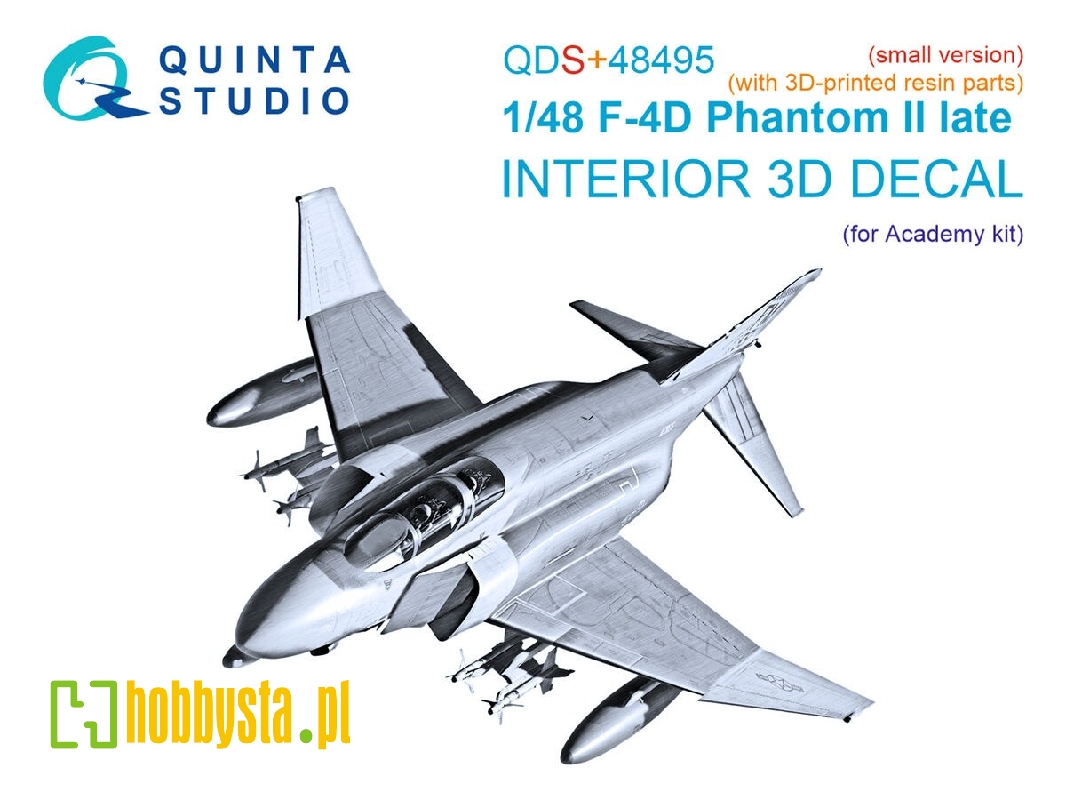 F-4 D Late Phantom Ii - 3d-printed & Coloured Interior With 3d-printed Resin Parts (For Academy Kits / Small Version) - zdjęci F-4 D Late Phantom Ii - 3d-printed & Coloured Interior With 3d-printed Resin Parts (For Academy Kits / Small Version) - zdjęci