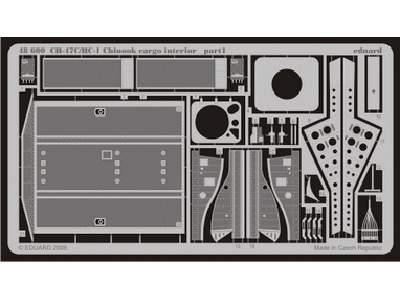  CH-47C/ HC-1 Chinook cargo interior 1/48 - Italeri - blaszki - zdjęcie 1