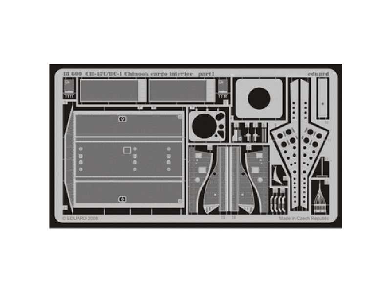 CH-47C/ HC-1 Chinook cargo interior 1/48 - Italeri - blaszki - zdjęcie 1 CH-47C/ HC-1 Chinook cargo interior 1/48 - Italeri - blaszki - zdjęcie 1