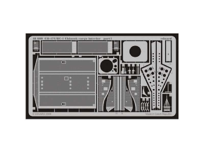  CH-47C/ HC-1 Chinook cargo interior 1/48 - Italeri - blaszki - zdjęcie 1