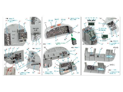 Boeing B-17 F - 3d-printed & Coloured Interior On Decal Paper (For Hd Models And Eduard Kits / Small Version) - zdjęcie 2