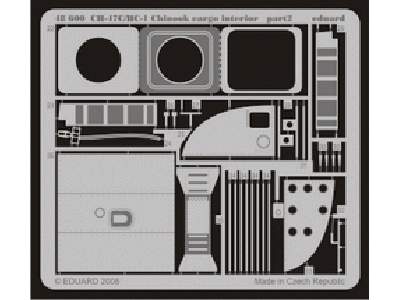  CH-47C/ HC-1 Chinook cargo interior 1/48 - Italeri - blaszki - zdjęcie 3