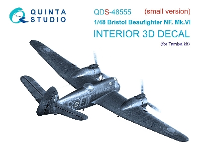 Bristol Beaufighter Nf.Mk.Vi - 3d-printed & Coloured Interior On Decal Paper (For Tamiya Kits / Small Version) - zdjęcie 1